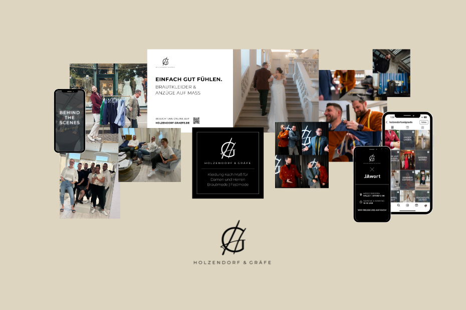 Holzendorf und Gräfe: Strategie und Konzeption, Mock-Up und behind the scenes.