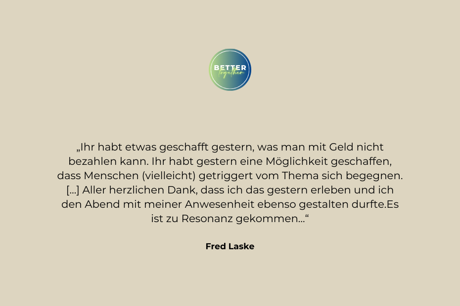 Kundenfeedback: Ihr habt etwas geschafft gestern, was man mit Geld nicht bezahlen kann.