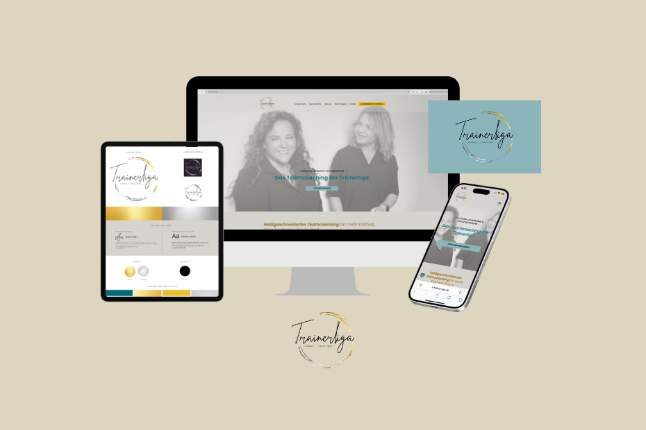 Übersicht Trainerliga. Strategie & Konzeption, Corporate Design und Webdesign.