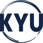 Die Grafik zeigt das Logo von KYU Sports.