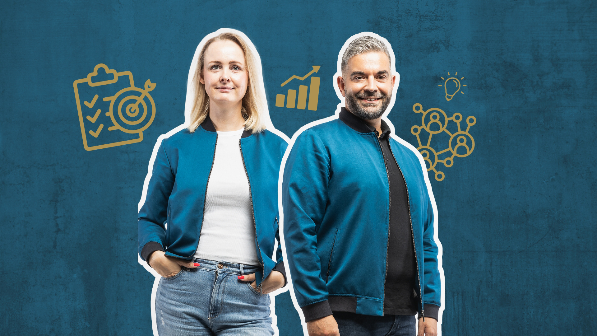 Bettina und Max von den ERFOLGSVISIONÄREN - euer Team für Strategie- und Konzeptberatung.