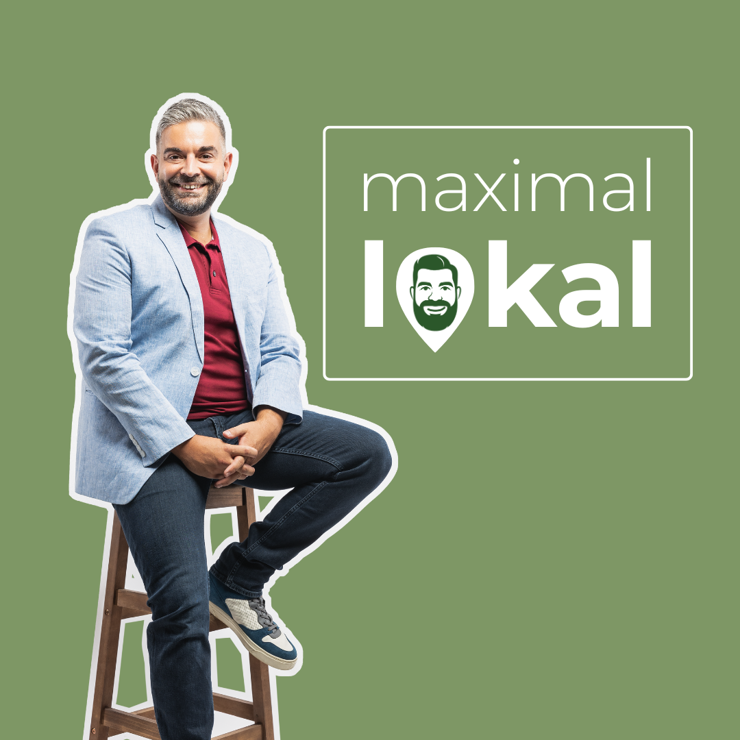 Die Grafik zeigt: Max Rothe und das Logo von maximal.lokal.